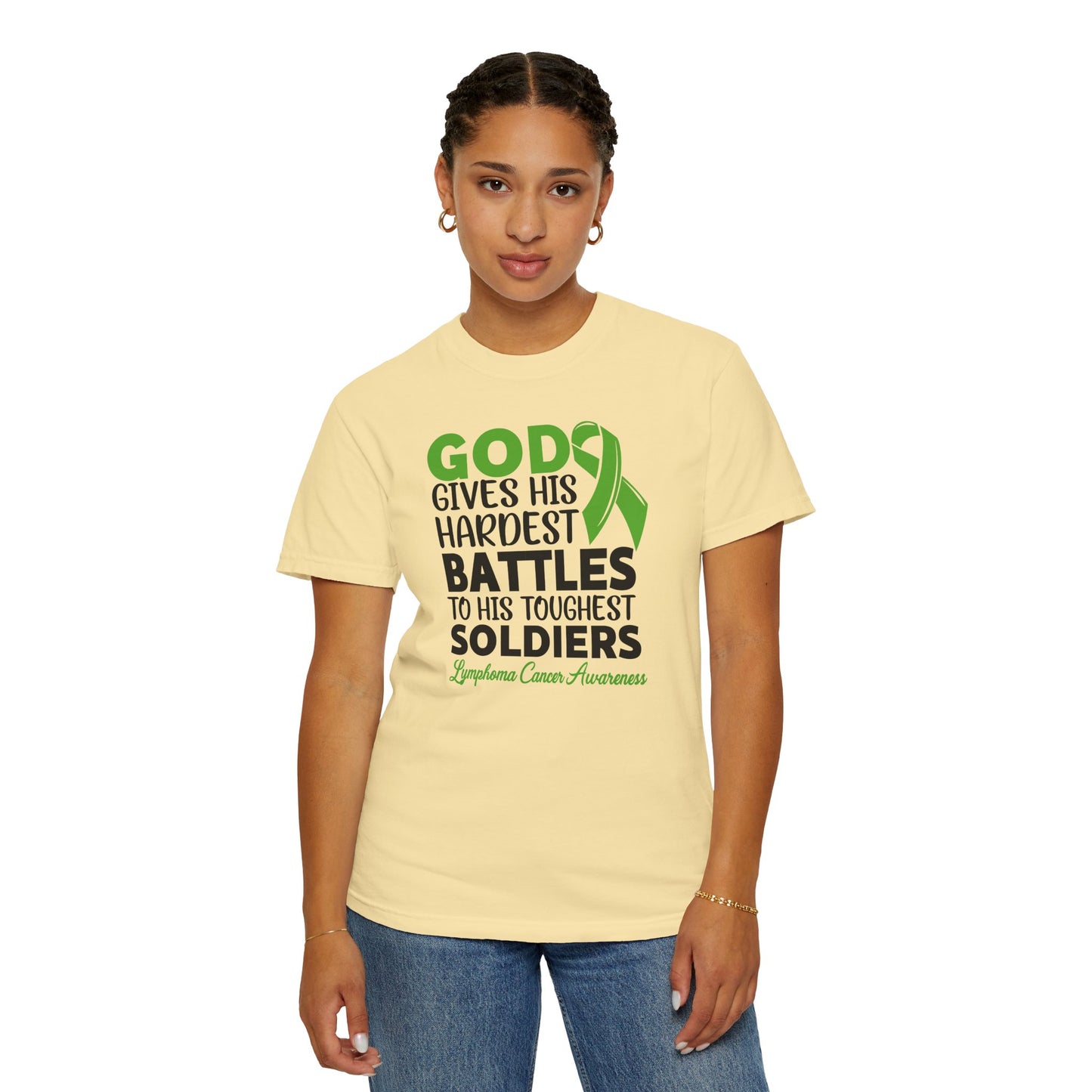 God Gives His Toughest Soldiers T-shirt, Lymphoma Awareness Tee, Unisex Garment-Dyed Shirt, Support Cancer Fighters, Gift for [...]