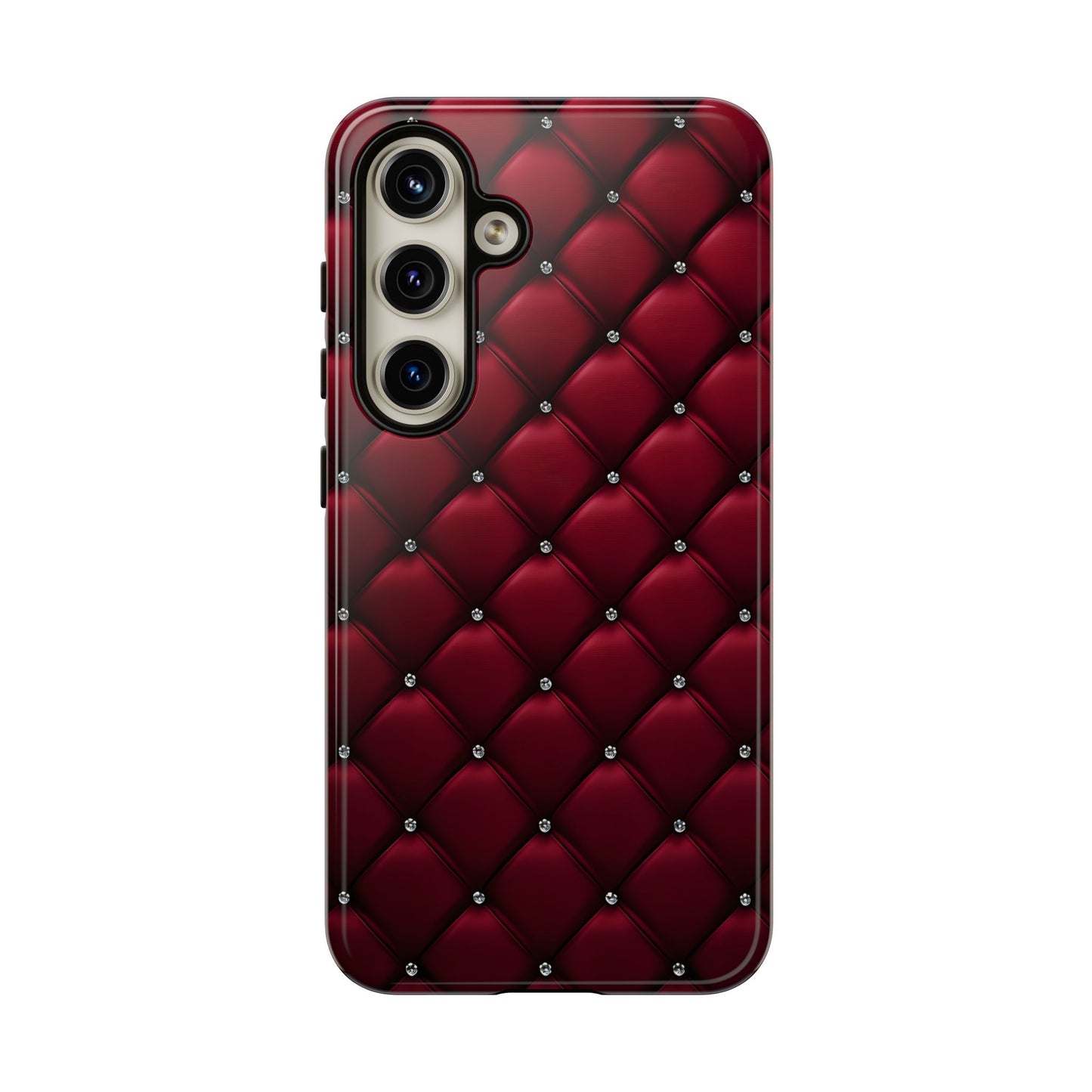 Luxurious Red Leather Phone Case – Stylish Protection for Your Device