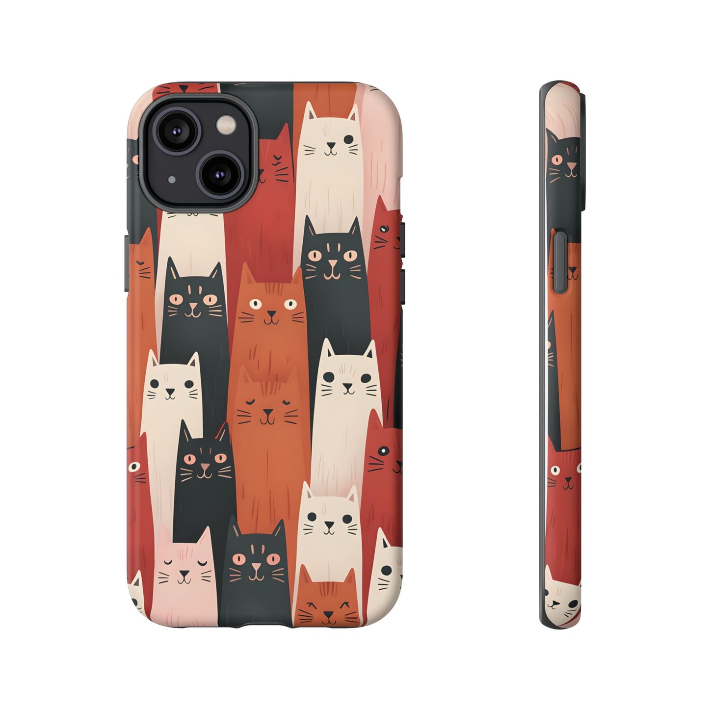Playful Cat Phone Case - Tough & Stylish Purrfect for Cat Lovers