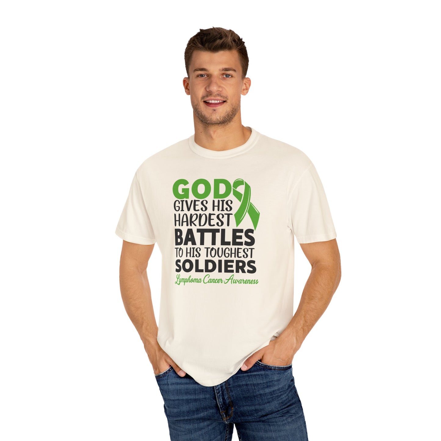 God Gives His Toughest Soldiers T-shirt, Lymphoma Awareness Tee, Unisex Garment-Dyed Shirt, Support Cancer Fighters, Gift for [...]