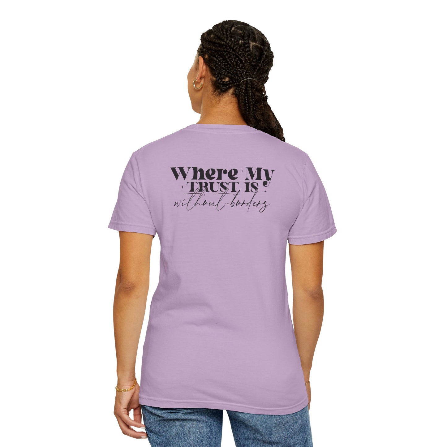 Inspirational Unisex Garment-Dyed T-Shirt - 'Spirit Lead Me' & 'Where My Trust Is'