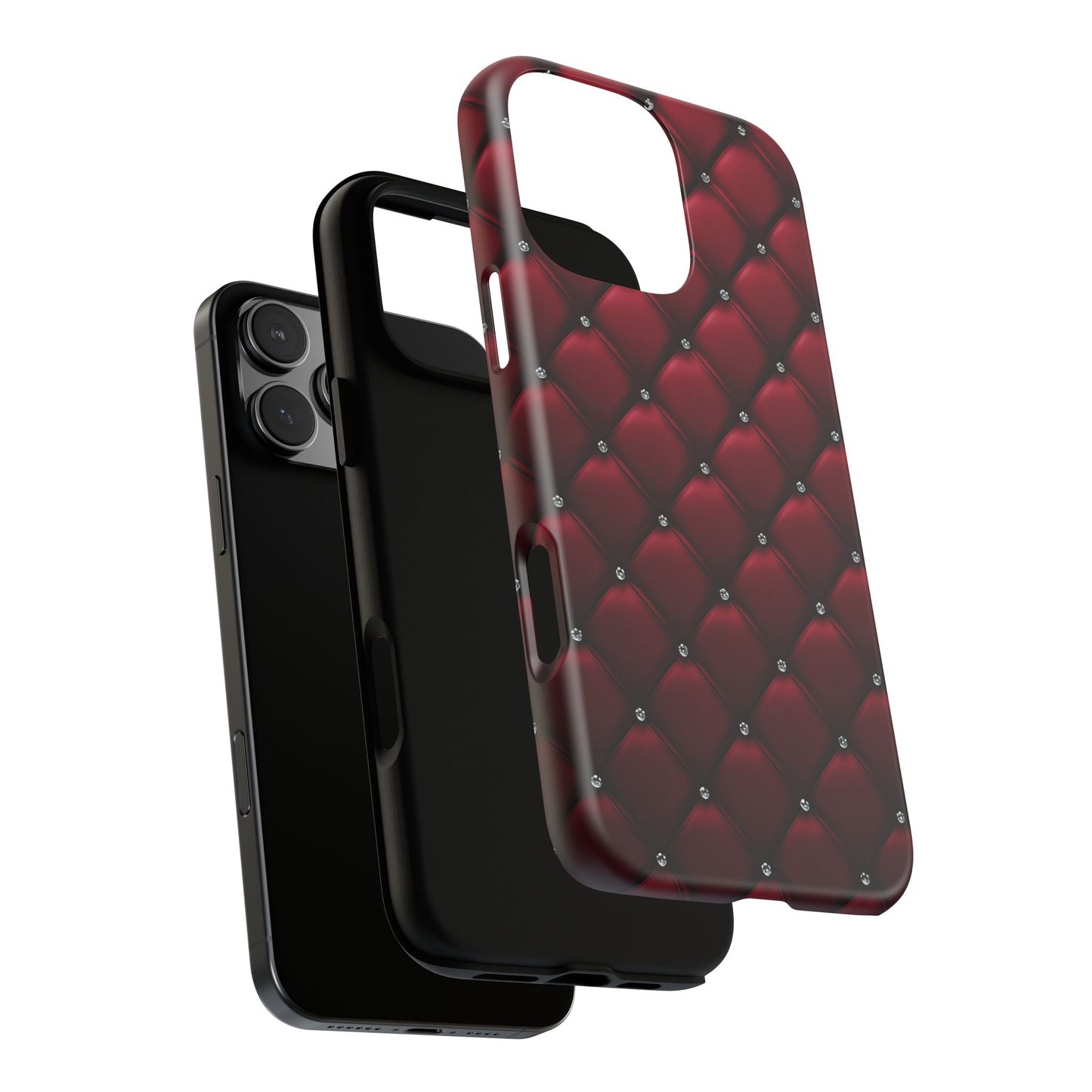 Luxurious Red Leather Phone Case – Stylish Protection for Your Device