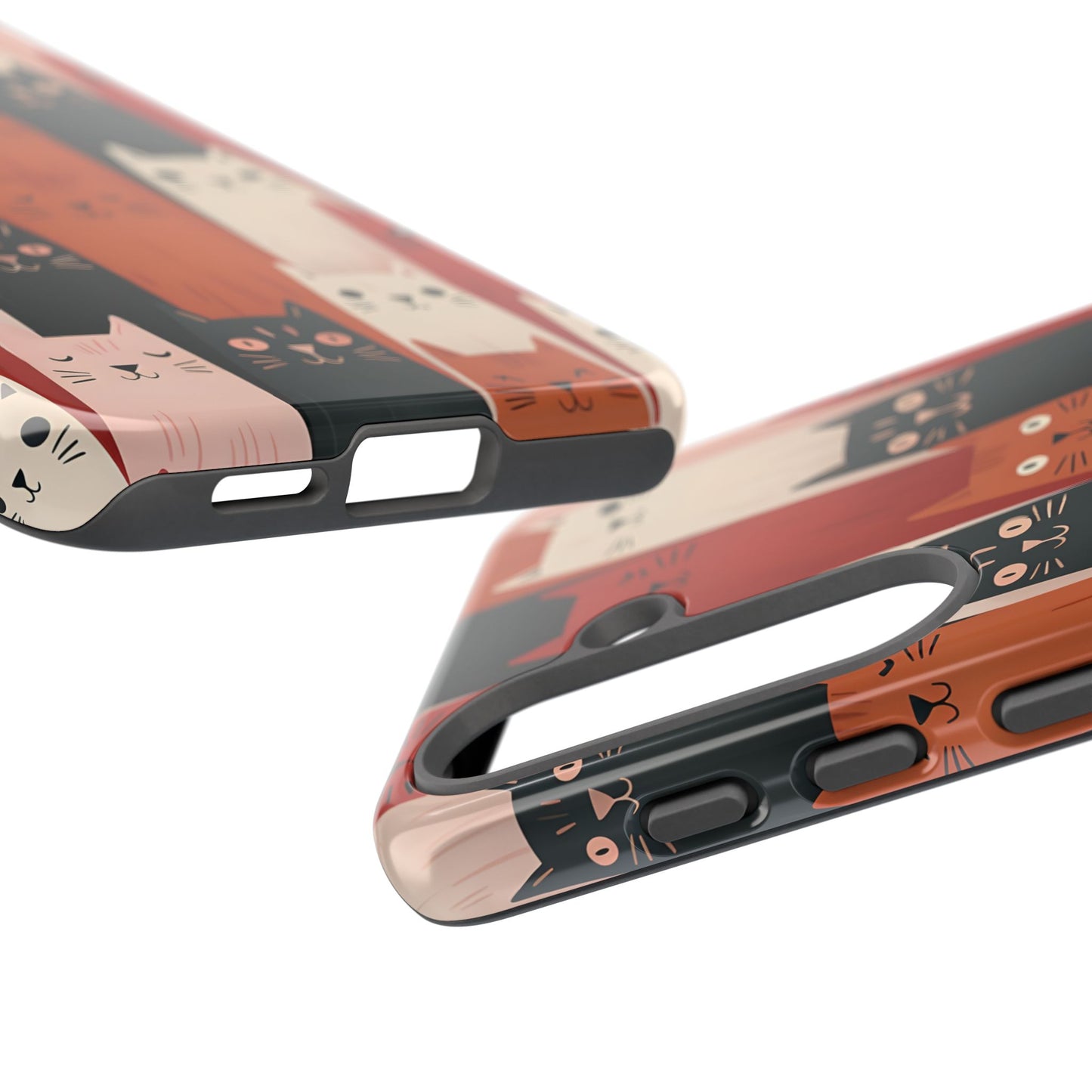 Playful Cat Phone Case - Tough & Stylish Purrfect for Cat Lovers