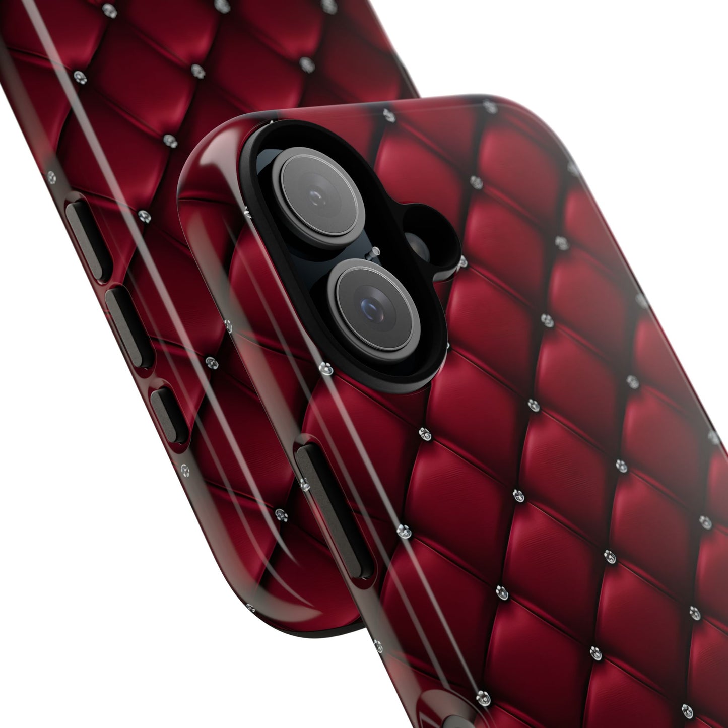 Luxurious Red Leather Phone Case – Stylish Protection for Your Device