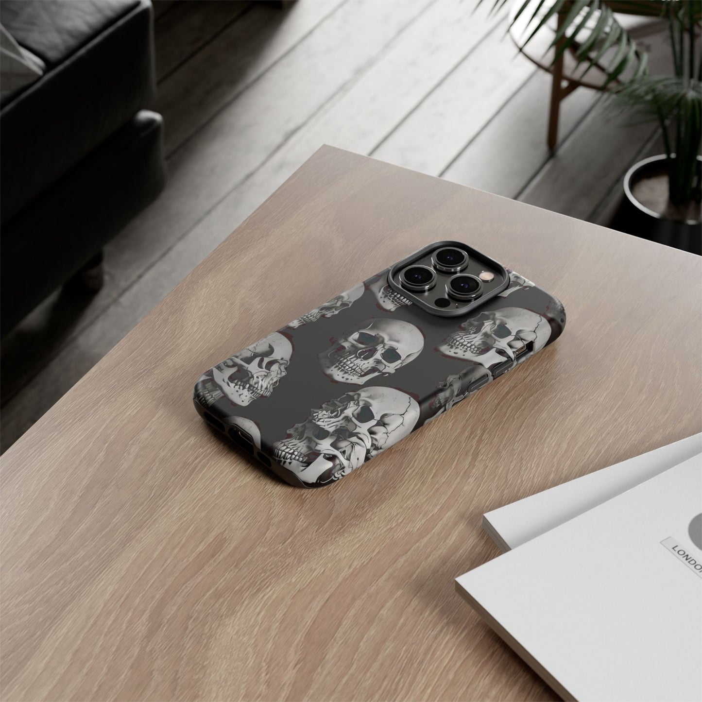 Skull Print Phone Case - Tough Cases for Bold Style