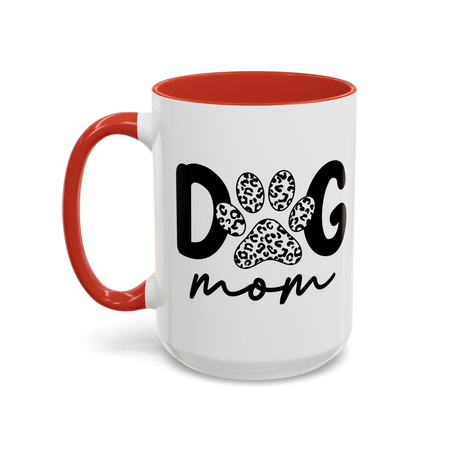 Dog Mom Accent 15oz Coffee Mug - Perfect Gift for Pet Lovers