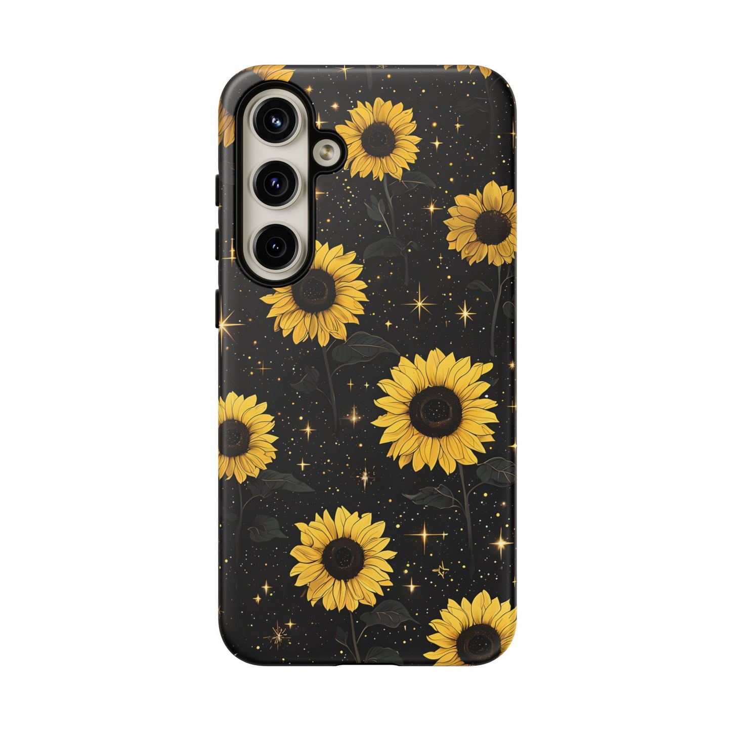 Sunflower Galaxy Tough Case - Durable Phone Cover with Floral Design