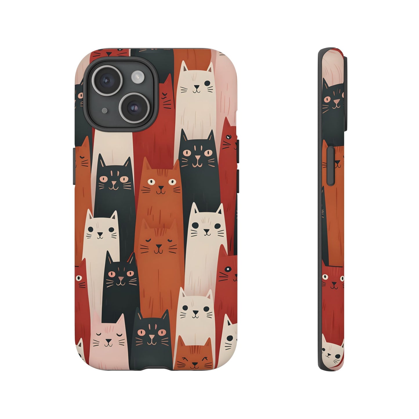 Playful Cat Phone Case - Tough & Stylish Purrfect for Cat Lovers