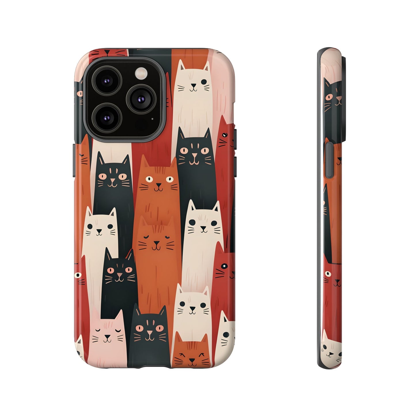 Playful Cat Phone Case - Tough & Stylish Purrfect for Cat Lovers
