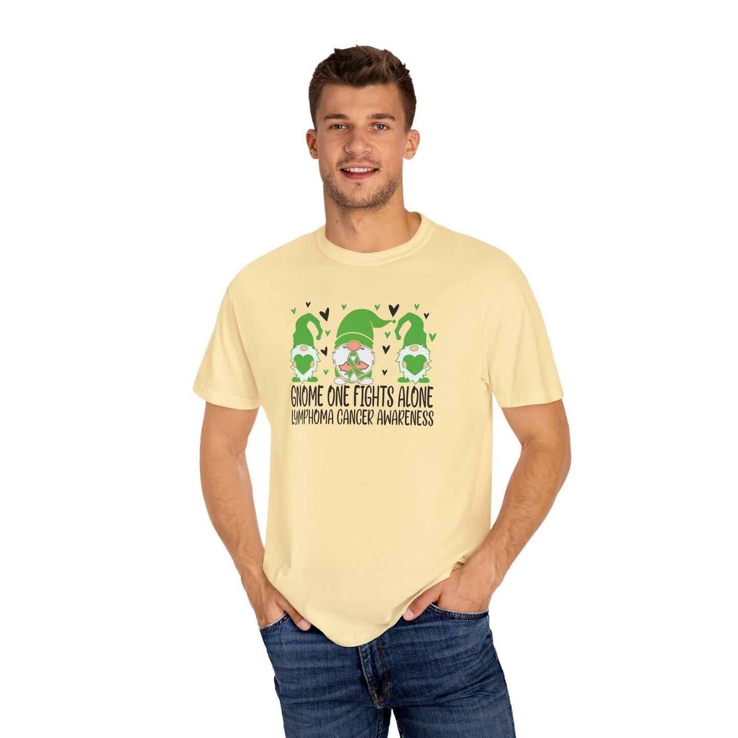 Gnome Fights Alone Tee | Lymphoma Awareness T-Shirt, Supportive Gift for Cancer Awareness Month, Unisex Shirt for Gnome Lovers, Fight [...]