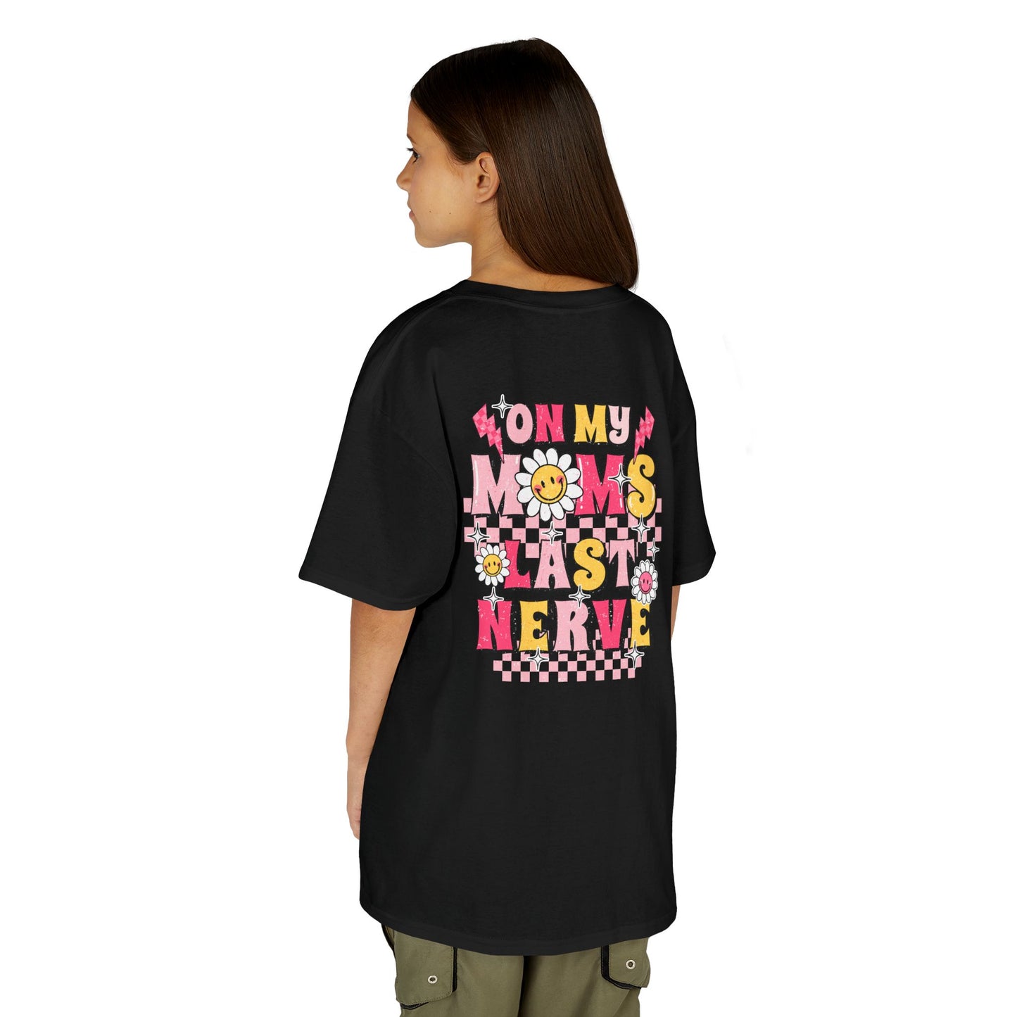 Kids Heavy Cotton™ Tee - 'On My Mom's Last Nerve' Graphic T-Shirt