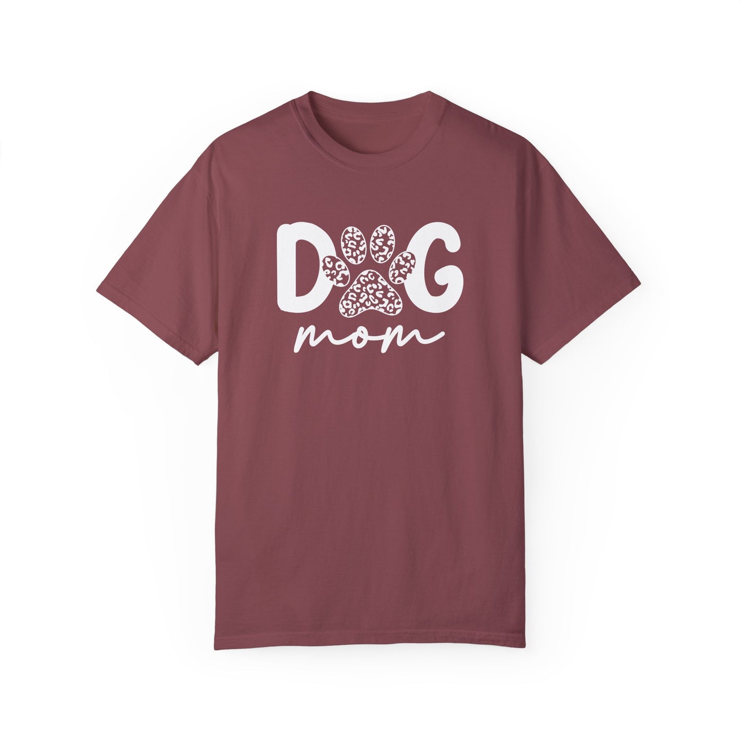 Dog Mom Unisex Garment-Dyed T-Shirt | Cute Pet Lover Tee