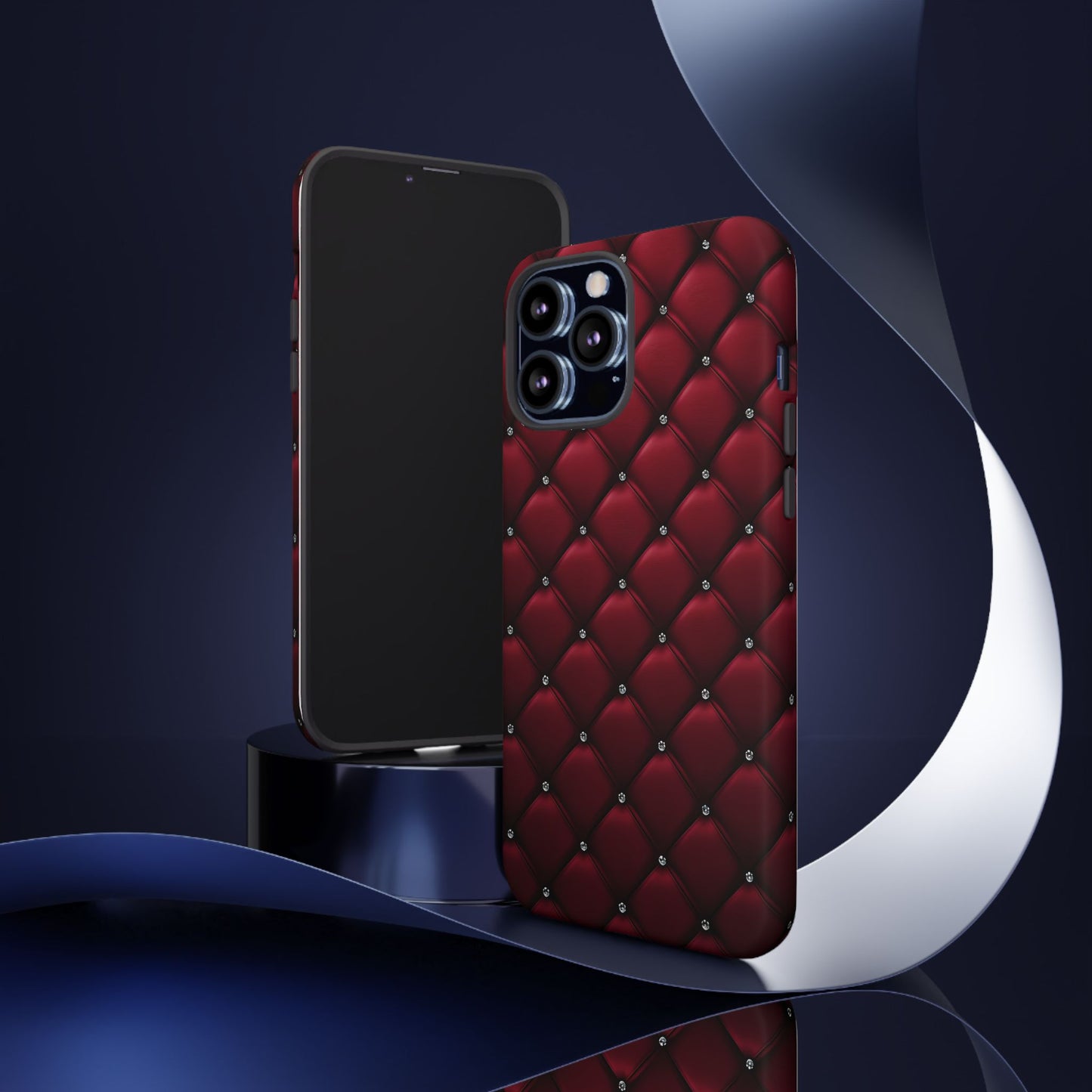 Luxurious Red Leather Phone Case – Stylish Protection for Your Device