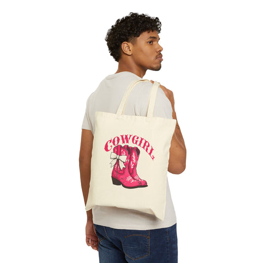 Cowgirl Canvas Tote Bag - Fun Western Style Accessories for Women