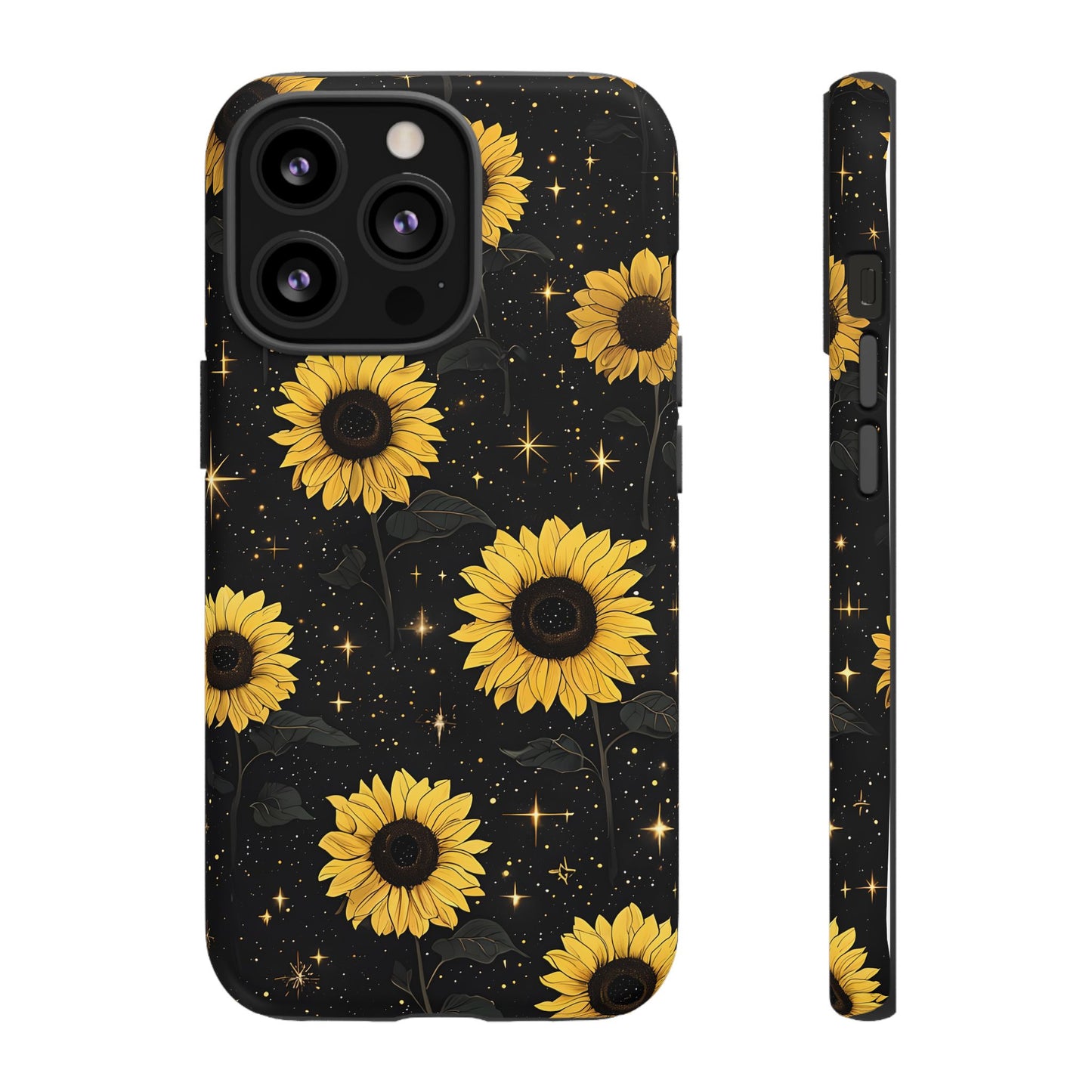 Sunflower Galaxy Tough Case - Durable Phone Cover with Floral Design