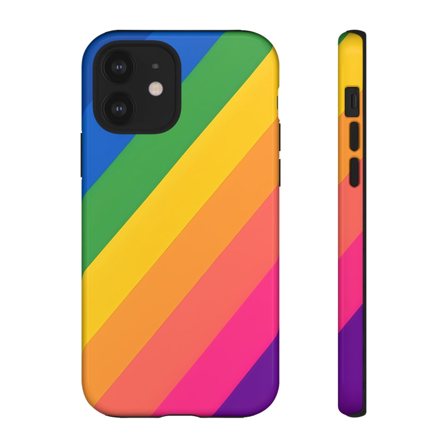 Vibrant Rainbow Phone Case - Tough & Stylish