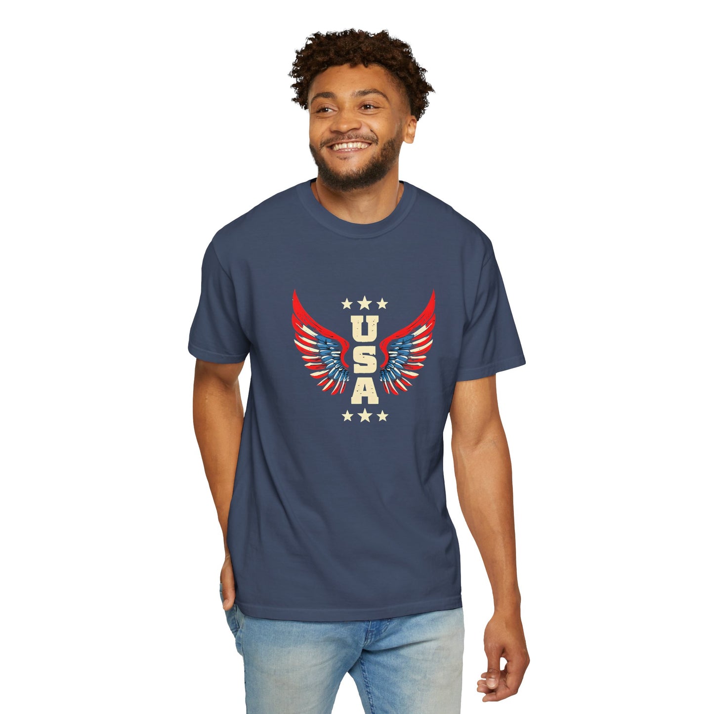 Patriotic Eagle Wings T-Shirt for USA Lovers